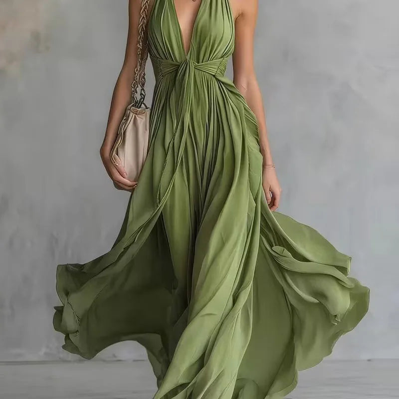 Summer Sleeveless Bohemian Maxi Dress