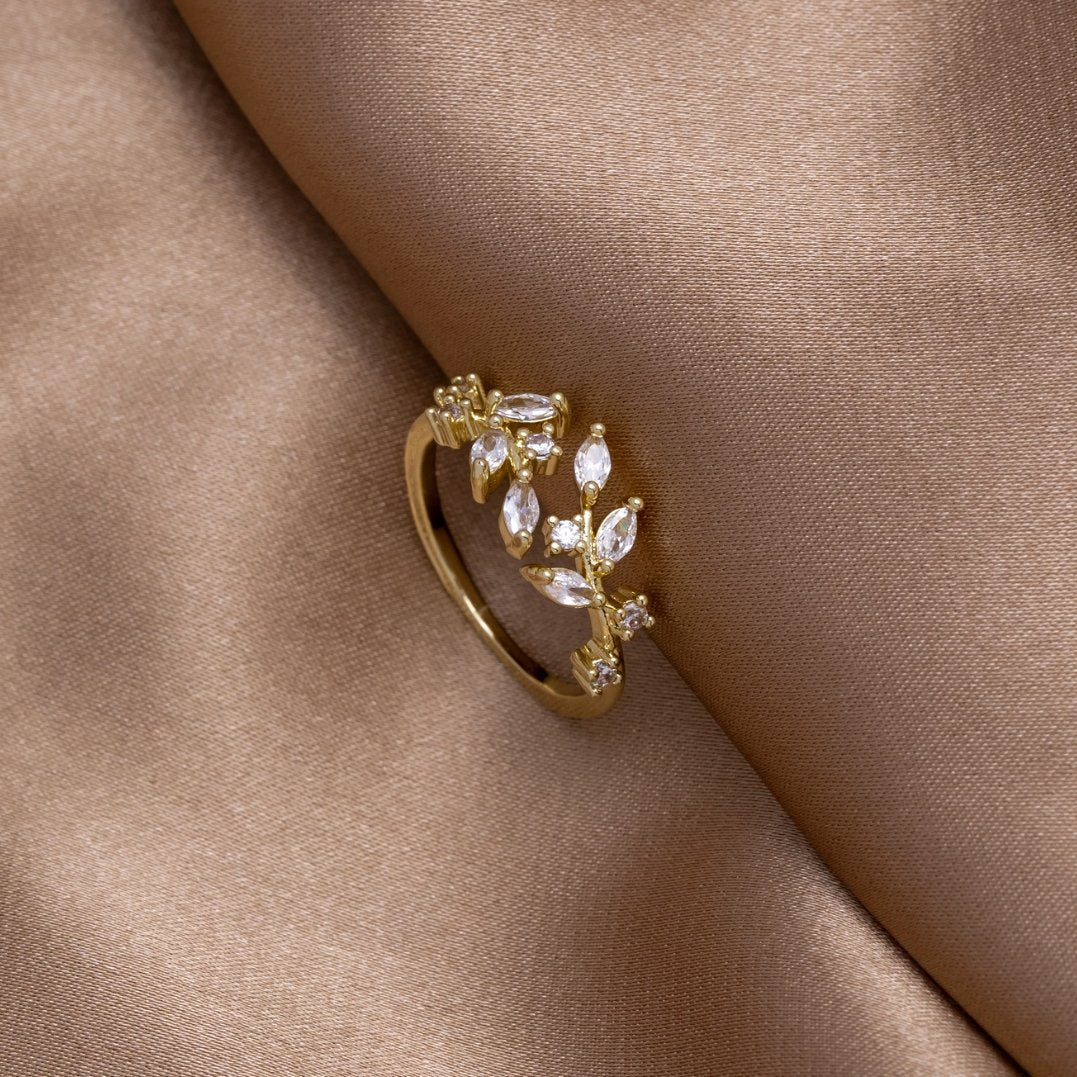 Anillo de Espiral de Cristal