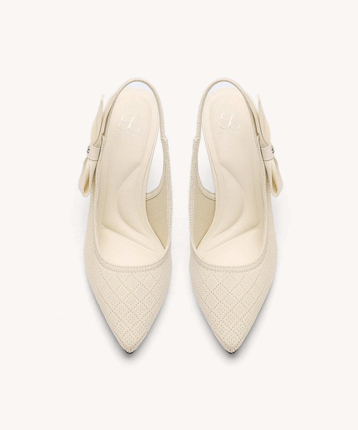 Zapatos de tacón con punta puntiaguda y lazo EverLush
