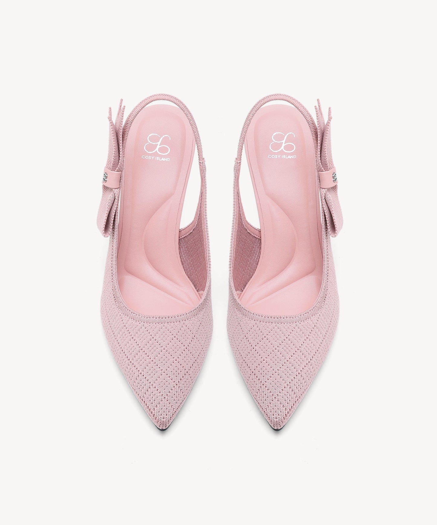 Zapatos de tacón con punta puntiaguda y lazo EverLush