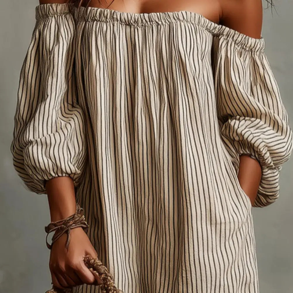 Vestido Maxi Plisado Sexy sin Tirantes para Mujer
