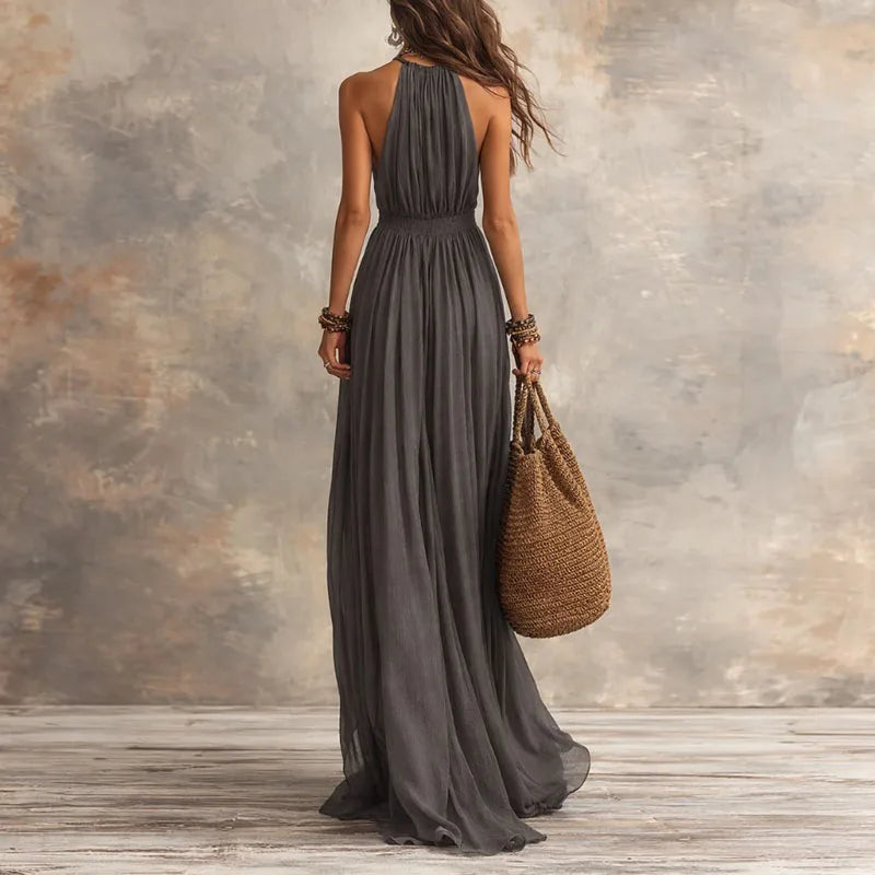 Halter Neck Maxi Dress
