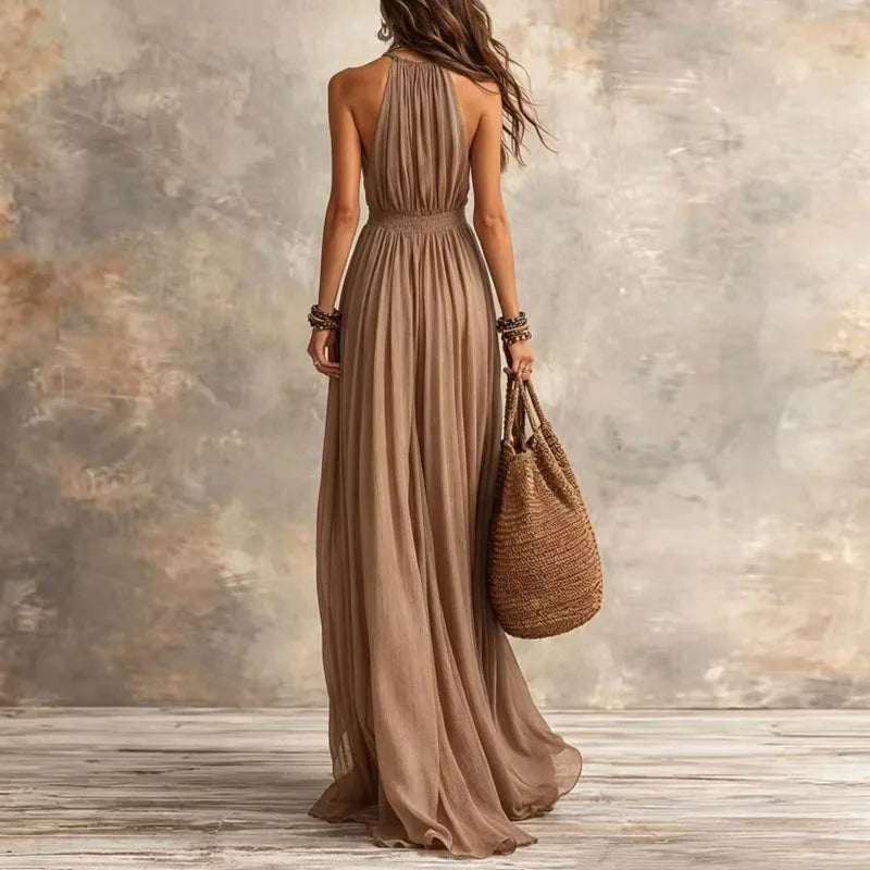 Halter Neck Maxi Dress