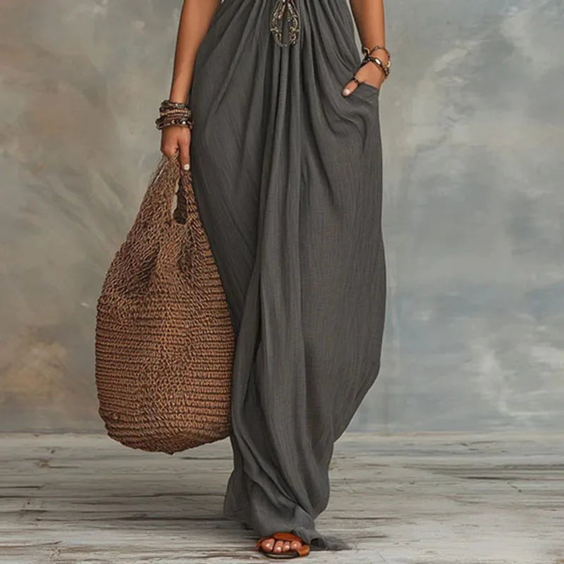 Halter Neck Maxi Dress