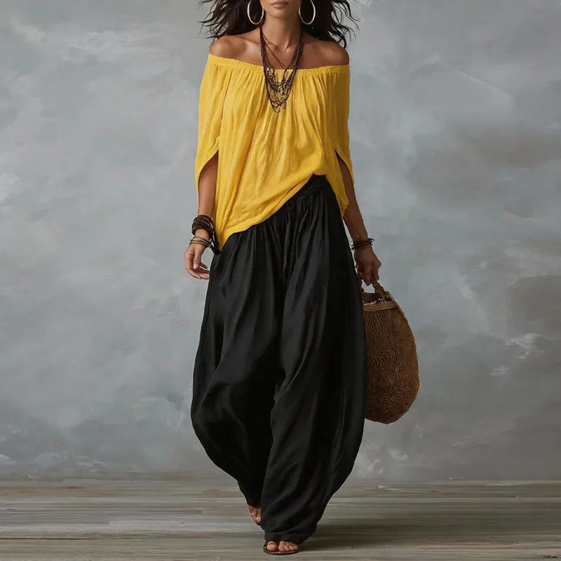 Conjunto de Dos Piezas Estilo Boho para Mujer