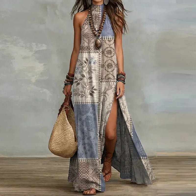 Bohemian Sleeveless Maxi Dress