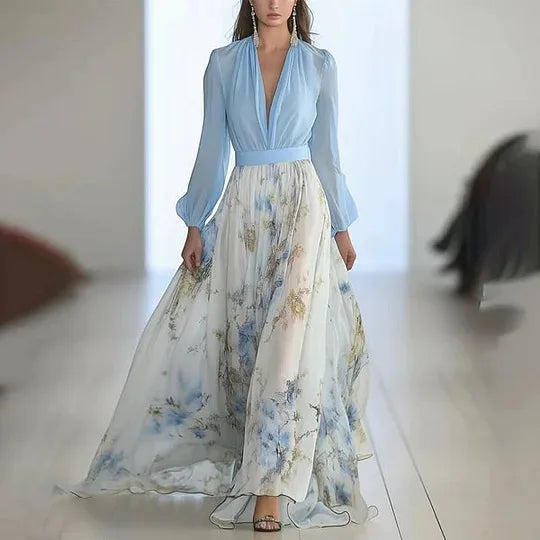 Vestido largo con estampado floral para Mujer