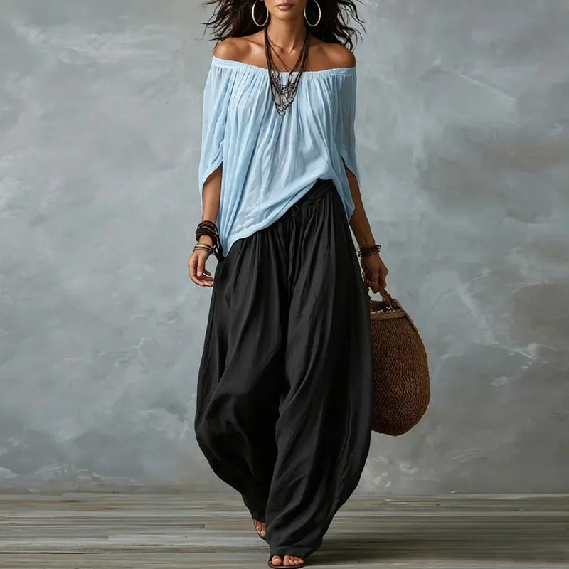 Conjunto de Dos Piezas Estilo Boho para Mujer